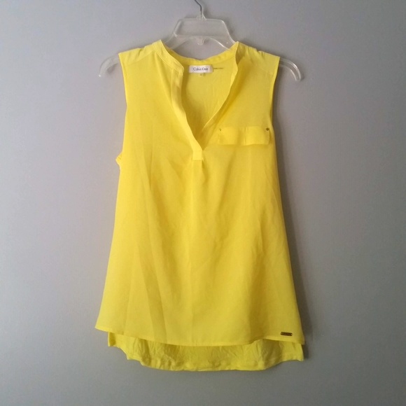 Calvin Klein Tops - Calvin Klein Yellow Tank Top